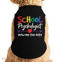 Show Me The Data School Psychologist Doggie Tank thumb 0