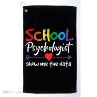 Show Me The Data School Psychologist Golf Towel thumb 0