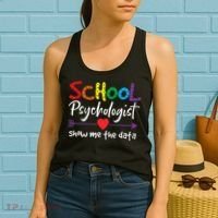 Show Me The Data School Psychologist Women's Tank Top thumb 2