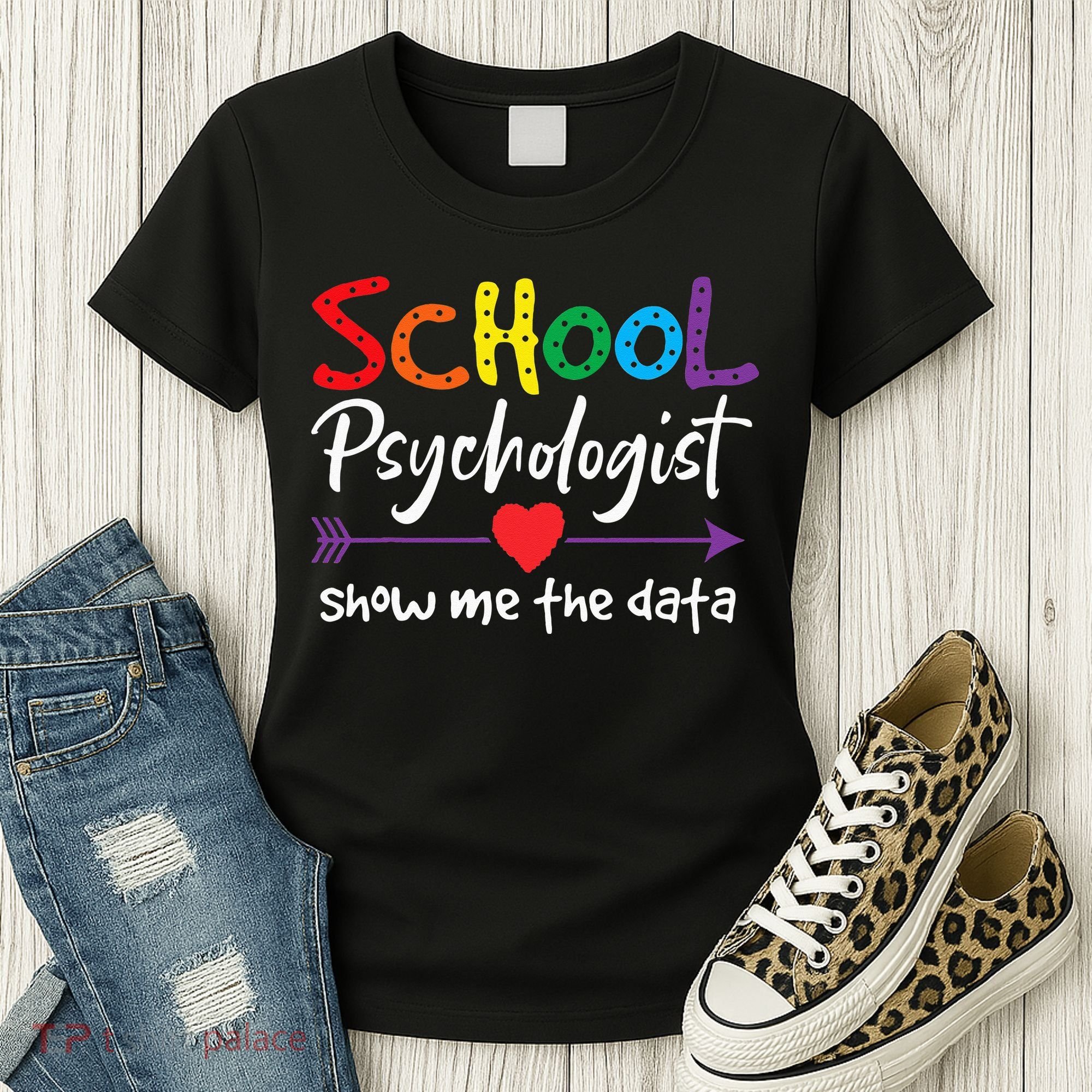 Show Me The Data School Psychologist Women's T-Shirt