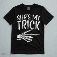 Shes My Trick Matching Couple Halloween Costume Boyfriend T-Shirt thumb 5