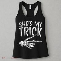 Shes My Trick Matching Couple Halloween Costume Boyfriend Women's Tank Top thumb 3