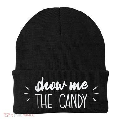 Show Me The Candy Funny Halloween Beanie