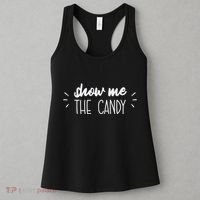 Show Me The Candy Funny Halloween Women's Tank Top thumb 3