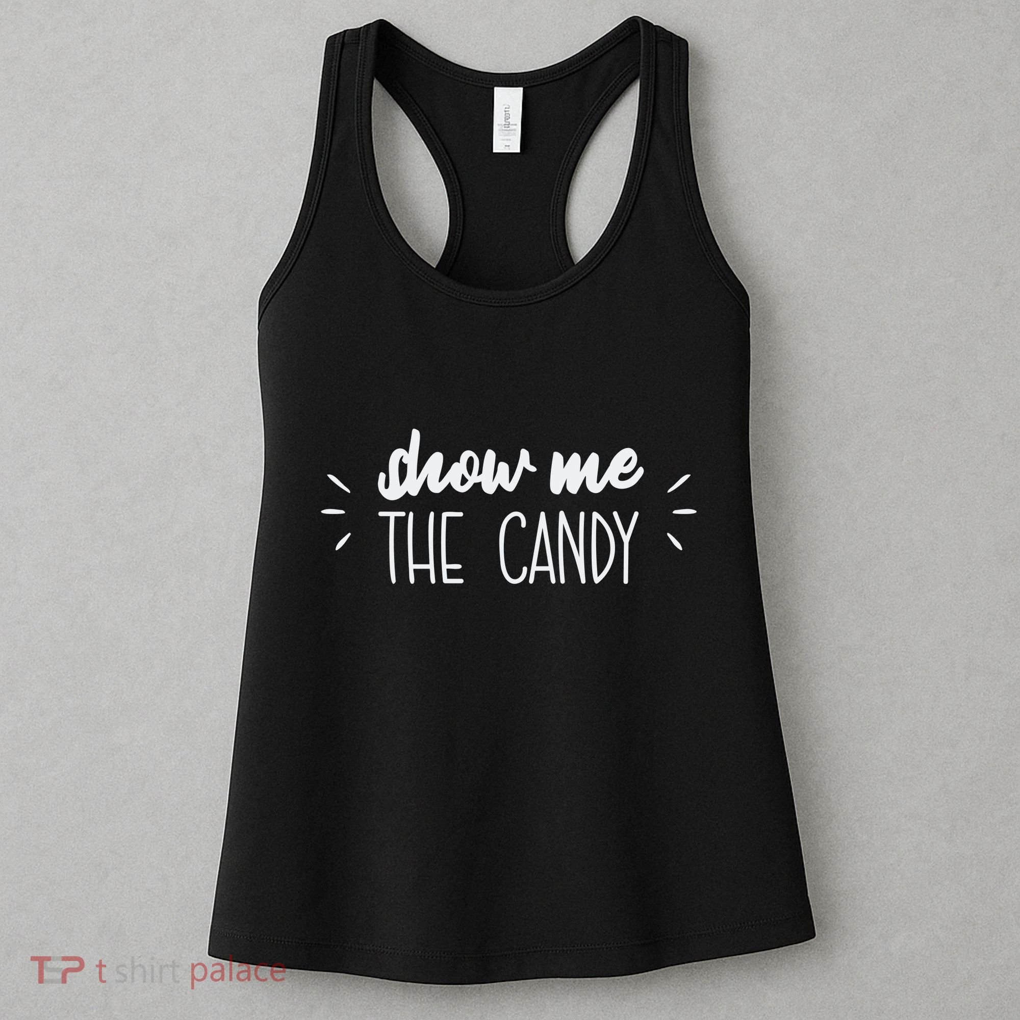 Show Me The Candy Funny Halloween Women's Tank Top
