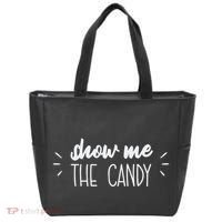 Show Me The Candy Funny Halloween Tote Bag thumb 0