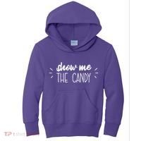 Show Me The Candy Funny Halloween Kids Hoodie thumb 0