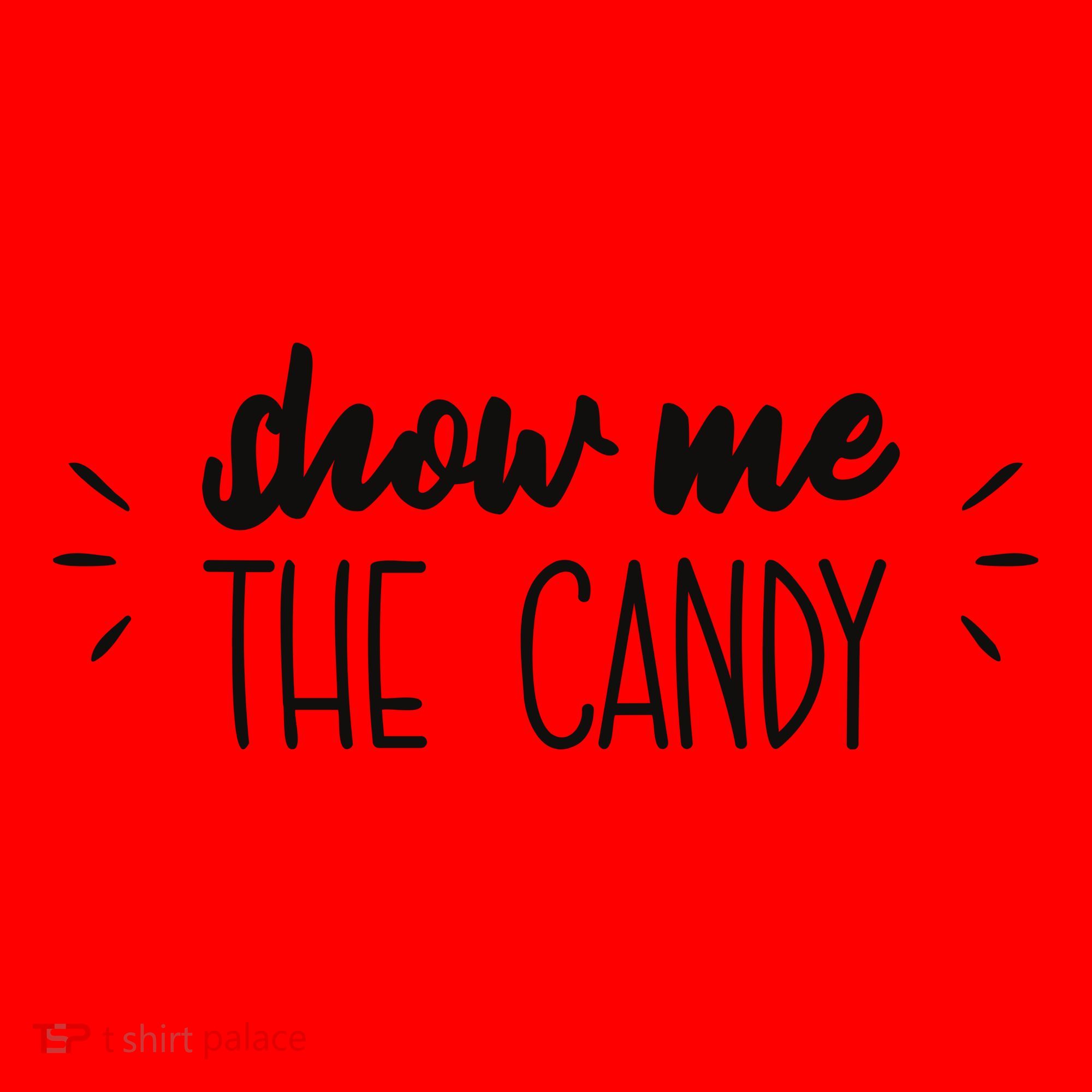 Show Me The Candy Funny Halloween Santa Hat
