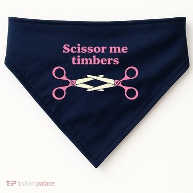 Scissor Me Timbers USA-Made Doggie Bandana