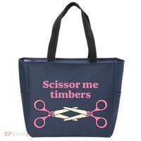 Scissor Me Timbers Tote Bag thumb 0