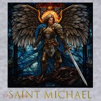 Saint Michael The Archangel Stained Glass Women's Sweatshirt thumb 2