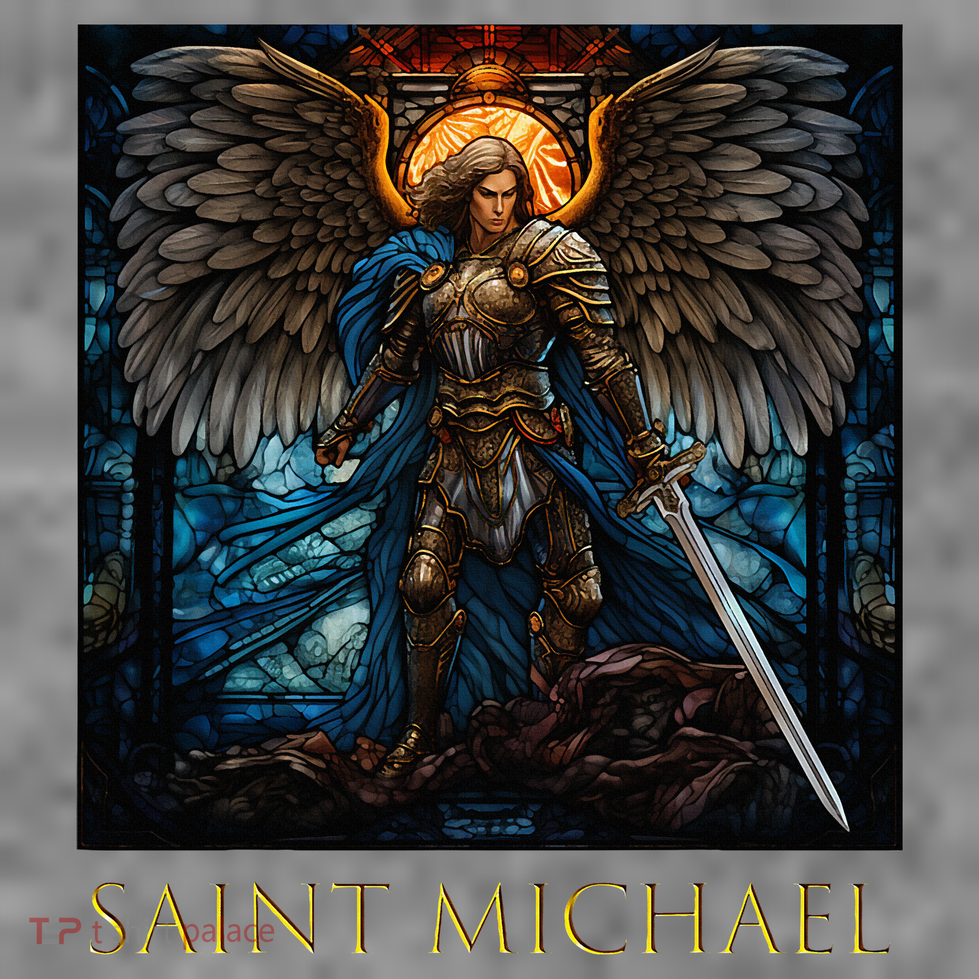 Saint Michael The Archangel Stained Glass Toddler Hoodie
