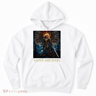 Saint Michael The Archangel Stained Glass Hoodie