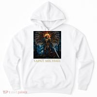 Saint Michael The Archangel Stained Glass Hoodie thumb 0