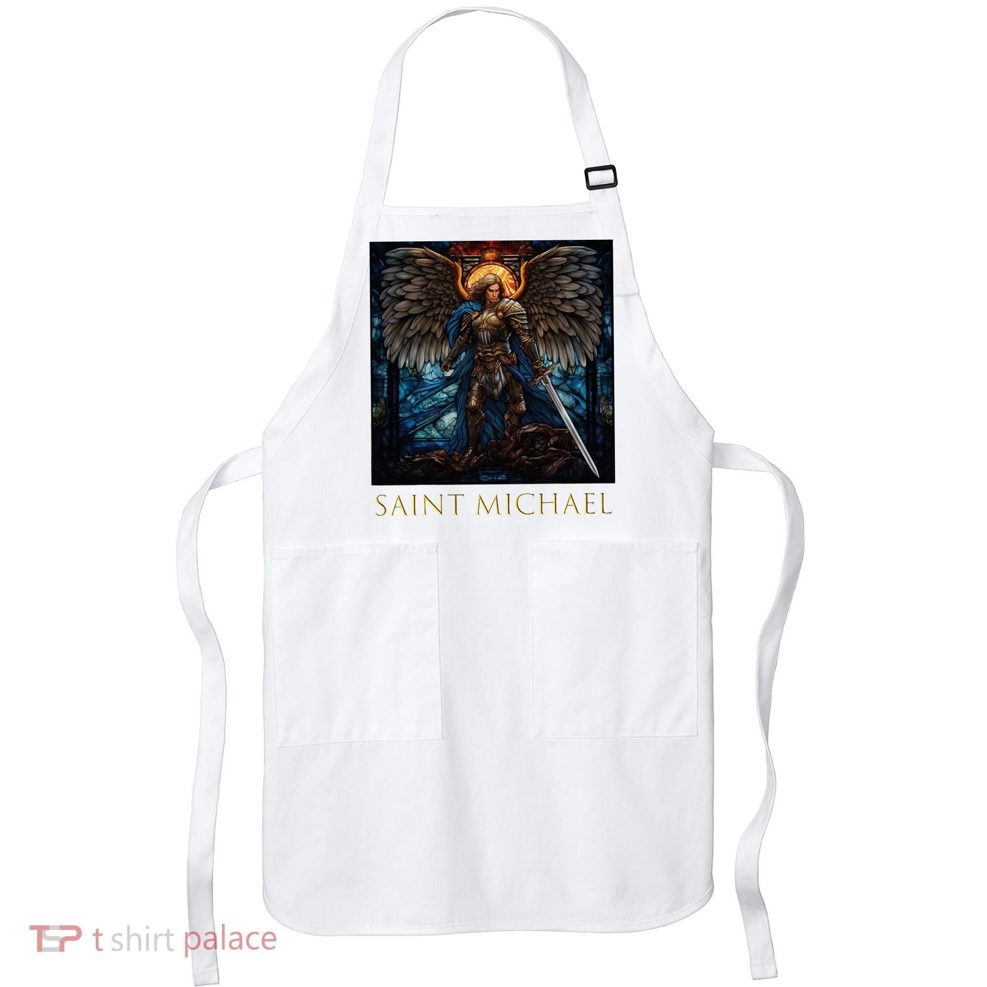 Saint Michael The Archangel Stained Glass Apron