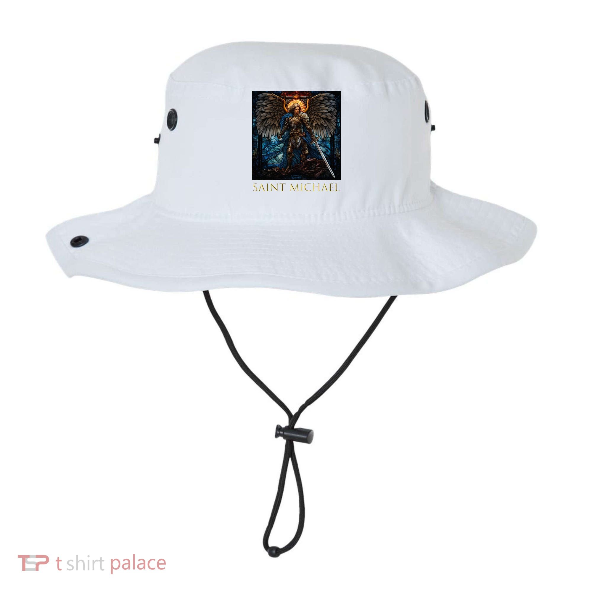 Saint Michael The Archangel Stained Glass Bucket Hat