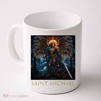 Saint Michael The Archangel Stained Glass Coffee Mug thumb 0