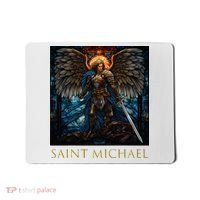 Saint Michael The Archangel Stained Glass Mousepad thumb 0