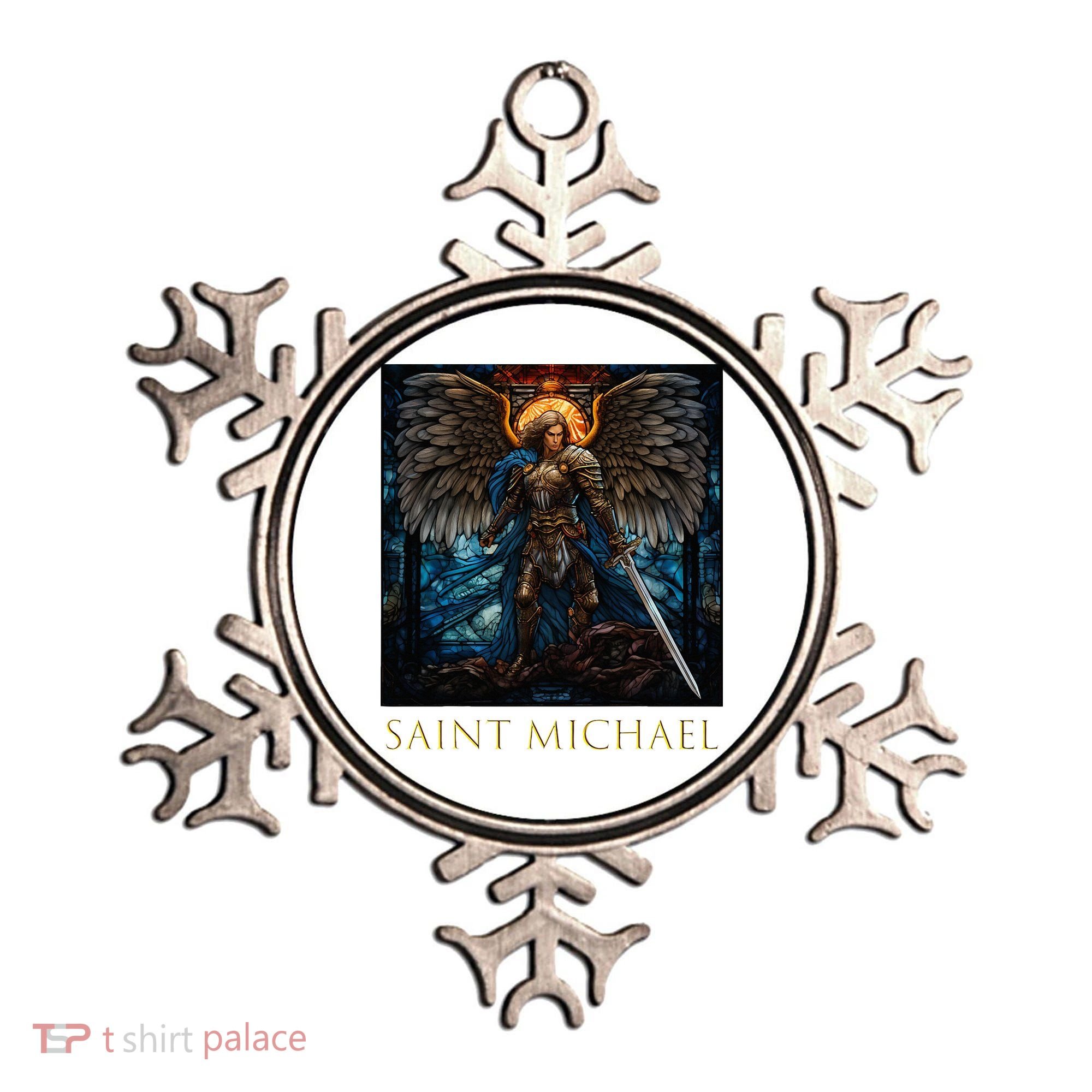 Saint Michael The Archangel Stained Glass Ornament