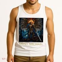 Saint Michael The Archangel Stained Glass Tank Top thumb 3