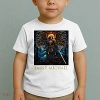 Saint Michael The Archangel Stained Glass Toddler T-Shirt thumb 2