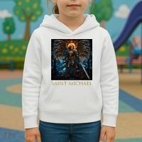 Saint Michael The Archangel Stained Glass Kids Hoodie thumb 3