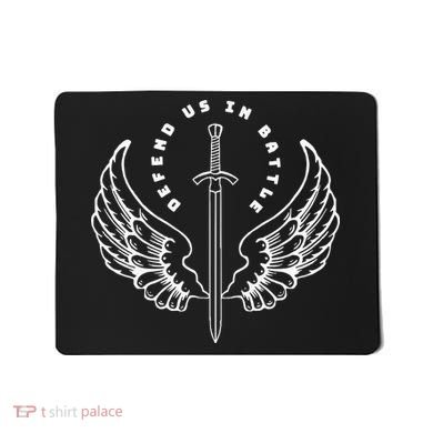 St. Michael The Archangel Defend Us In Battle Mousepad
