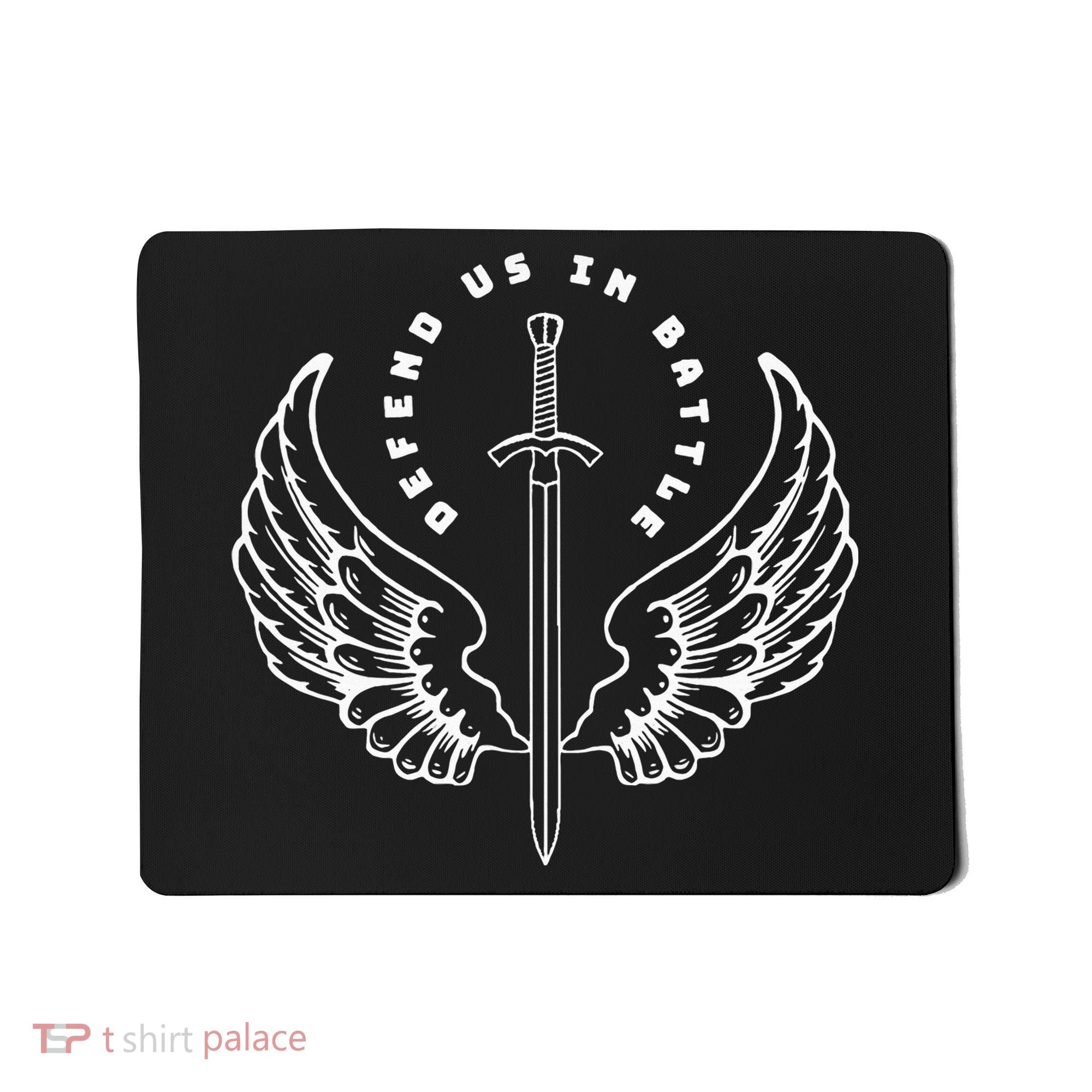 St. Michael The Archangel Defend Us In Battle Mousepad