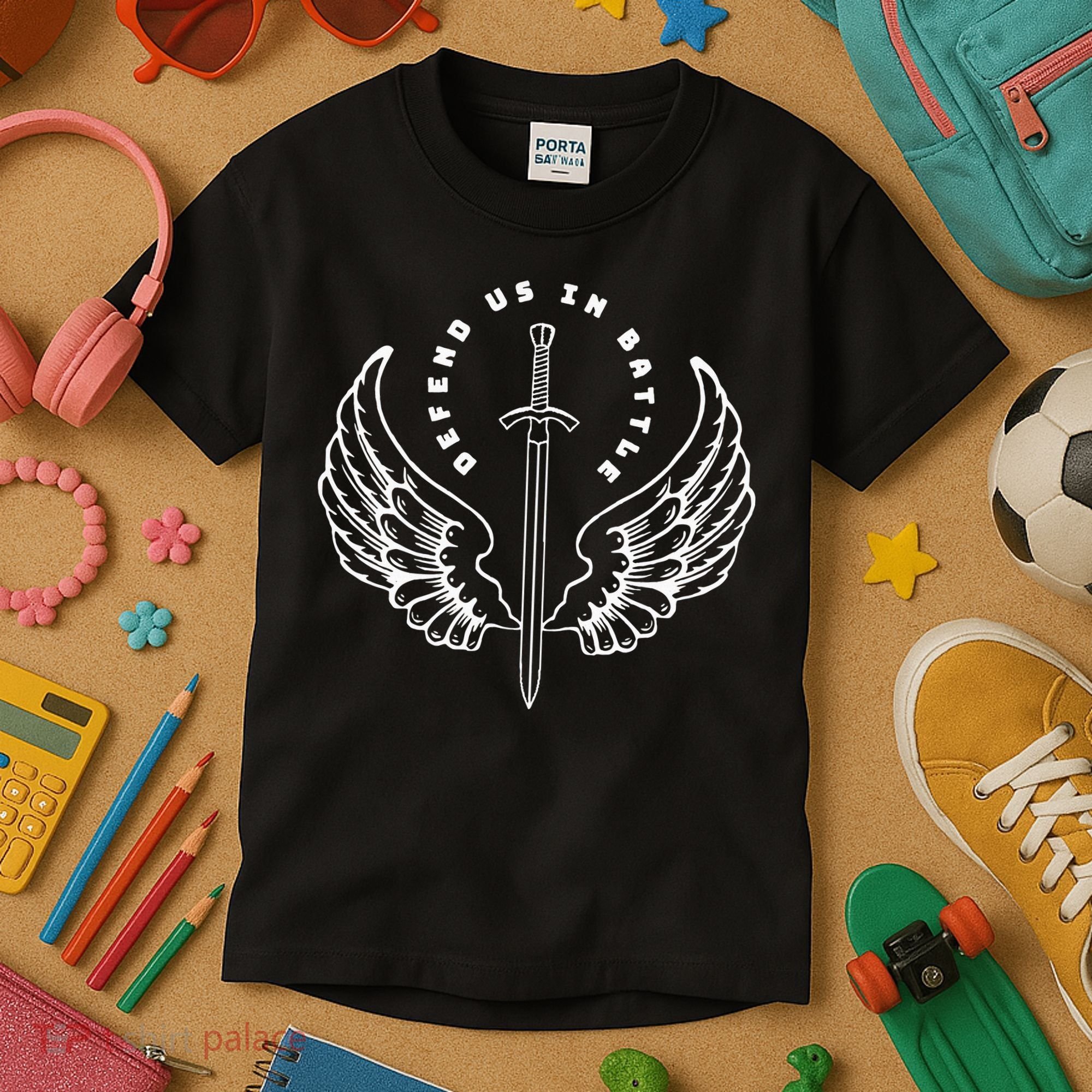 St. Michael The Archangel Defend Us In Battle Kids T-Shirt