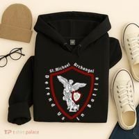 Saint Michael The Archangel Defend Us In Battle Hoodie thumb 4