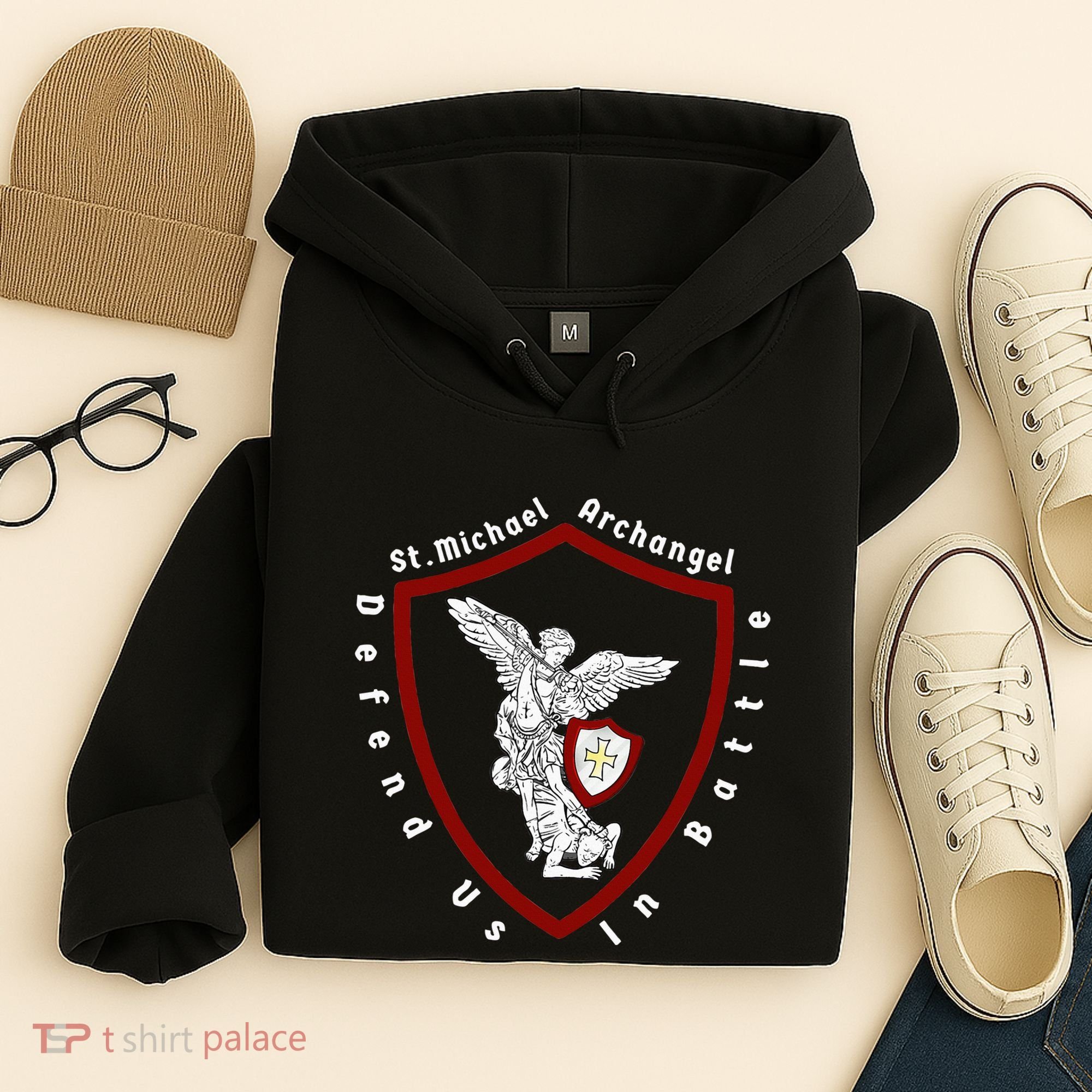 Saint Michael The Archangel Defend Us In Battle Hoodie