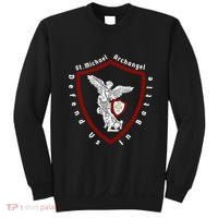 Saint Michael The Archangel Defend Us In Battle Sweatshirt thumb 0