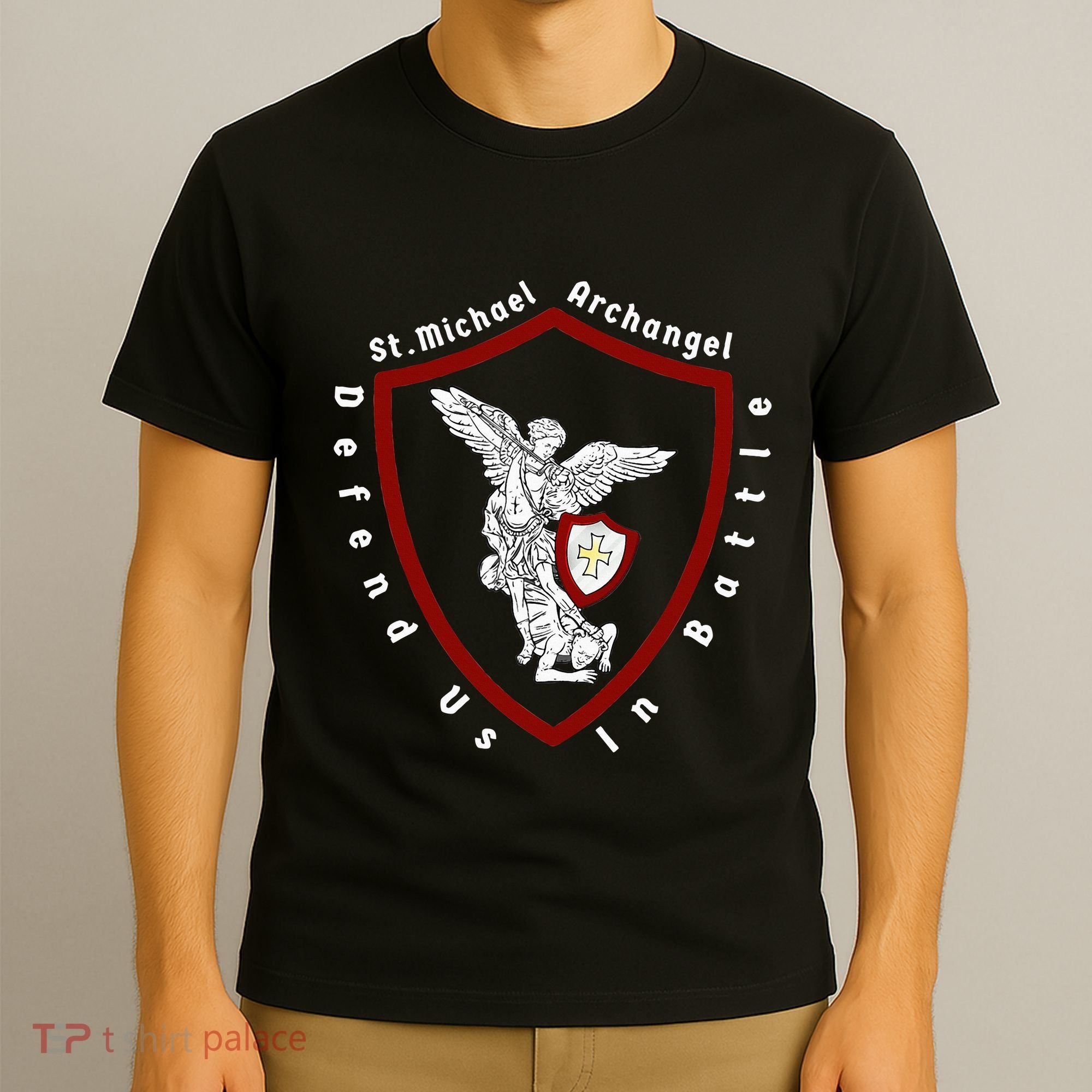 Saint Michael The Archangel Defend Us In Battle T-Shirt