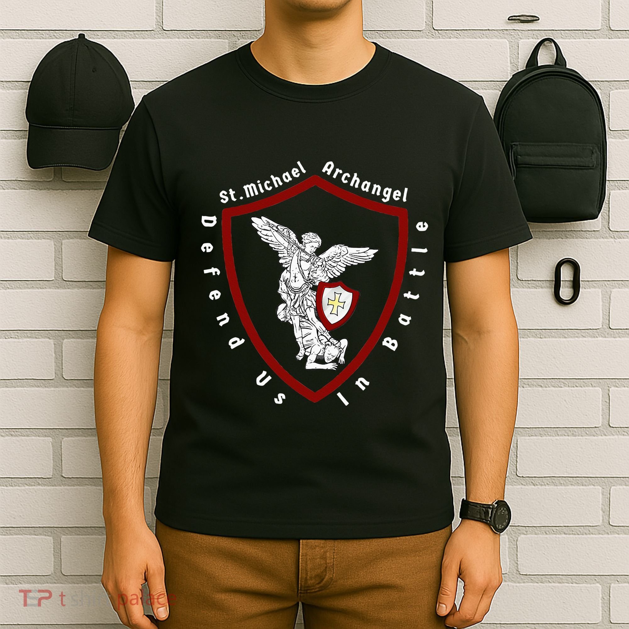 Saint Michael The Archangel Defend Us In Battle T-Shirt