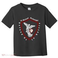 Saint Michael The Archangel Defend Us In Battle Toddler T-Shirt thumb 0