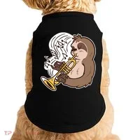 Sloth Musical Trumpet Doggie Tank thumb 0