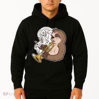Sloth Musical Trumpet Hoodie thumb 2