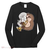 Sloth Musical Trumpet Long Sleeve Shirt thumb 0