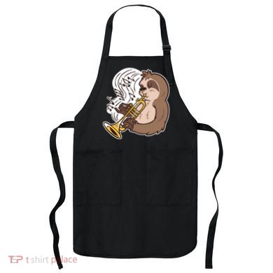 Sloth Musical Trumpet Apron