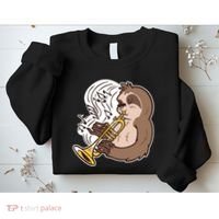 Sloth Musical Trumpet Sweatshirt thumb 2
