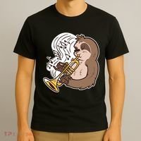 Sloth Musical Trumpet T-Shirt thumb 3