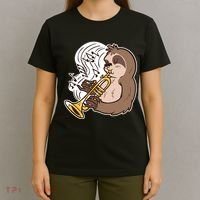 Sloth Musical Trumpet T-Shirt thumb 4