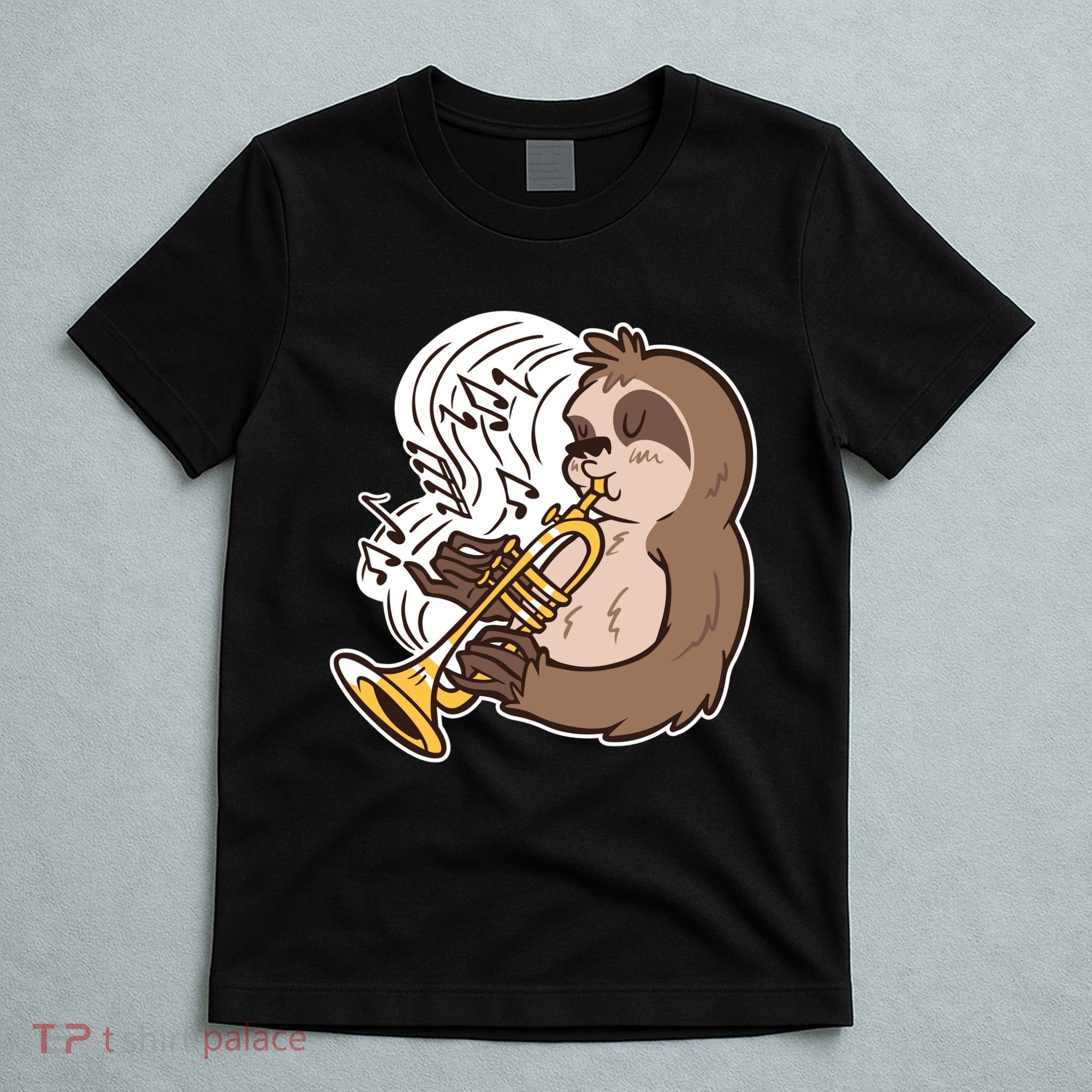 Sloth Musical Trumpet T-Shirt