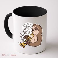 Sloth Musical Trumpet Coffee Mug thumb 0
