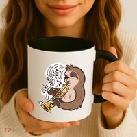 Sloth Musical Trumpet Coffee Mug thumb 3