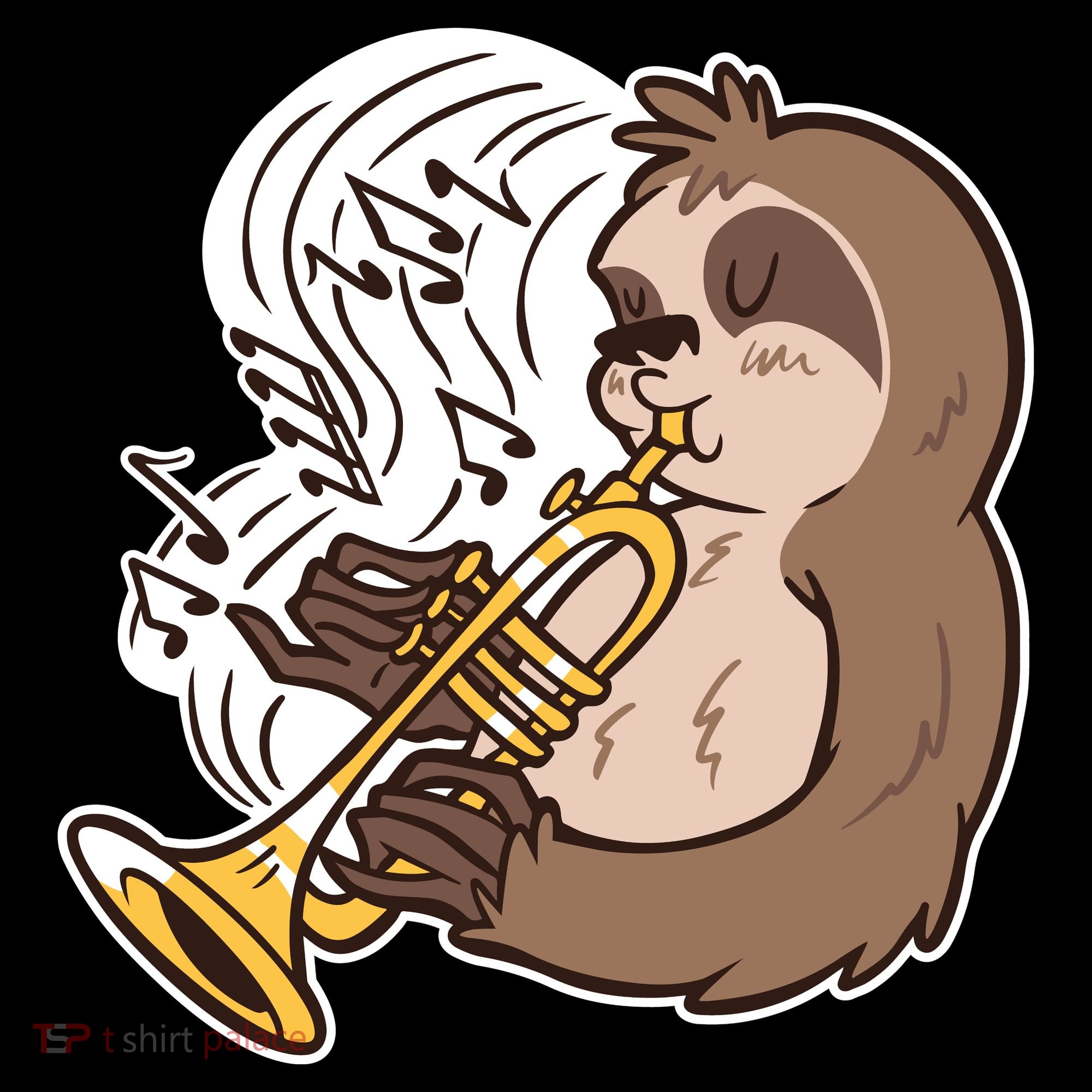 Sloth Musical Trumpet Coffee Mug
