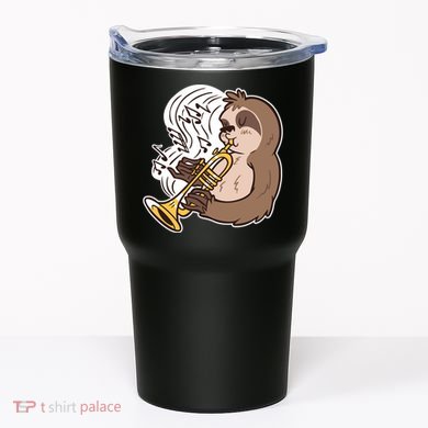 Sloth Musical Trumpet Tumbler