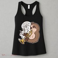 Sloth Musical Trumpet Women's Tank Top thumb 3