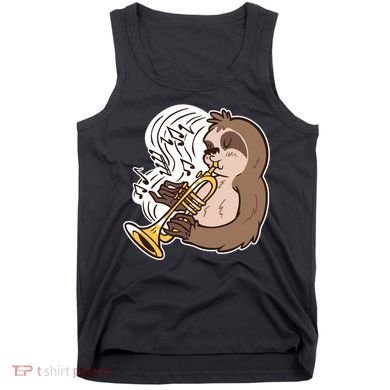 Sloth Musical Trumpet Tank Top