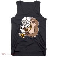 Sloth Musical Trumpet Tank Top thumb 0